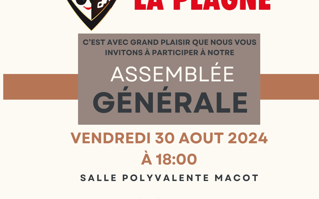 CONVOCATION ASSEMBLEE GENERALE